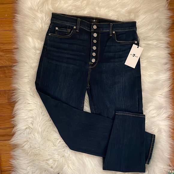 NWT 7 for All Mankind High Waist Skinny Jean - Picture 2 of 7